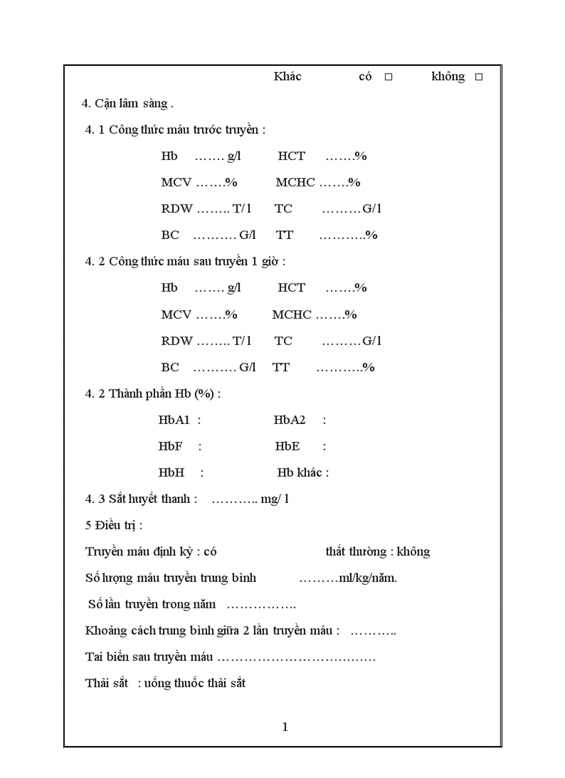 image for page Nghiên cứu đặc điểm lâm sàng huyết học và nhận xét điều trị Thalasemia thể nặng và thể trung gian ở bệnh viện trẻ em Hải Phòng