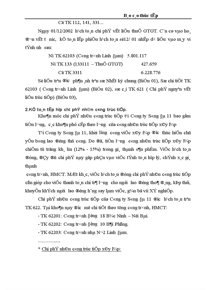 image for page Báo cáo thực tập tổng hợp tại công ty Sông Đà 11
