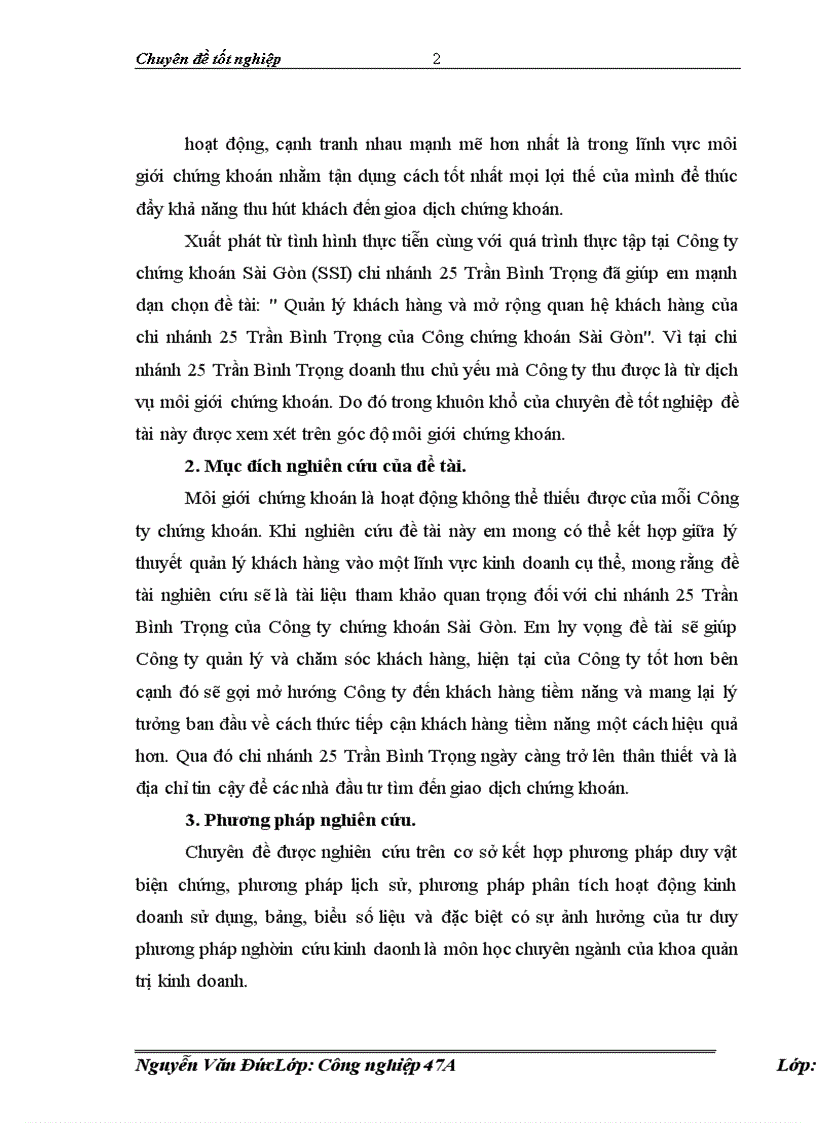 image for page Quản lý khách hàng và mở rộng quan hệ khách hàng của chi nhánh 25 Trần Bình Trọng của Công ty chứng khoán Sài Gòn 1