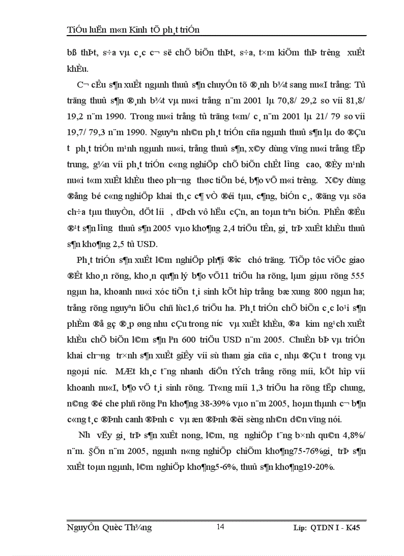 image for page Kế hoạch chuyển dịch cơ cấu ngành nông nghiệp Việt Nam thời kỳ 2001 2005 1