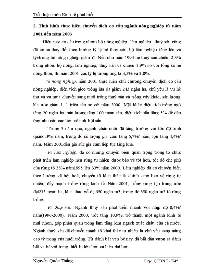 image for page Kế hoạch chuyển dịch cơ cấu ngành nông nghiệp Việt Nam thời kỳ 2001 2005 1