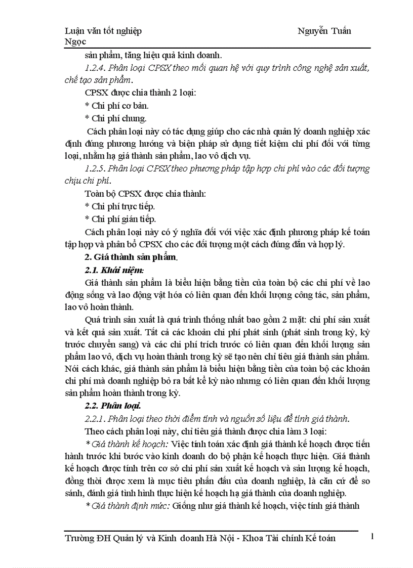image for page Kế toán tập hợp chi phí sản xuất và tính giá thành sản phẩm tại Công ty Thương mại và Du lịch Hồng Trà 1