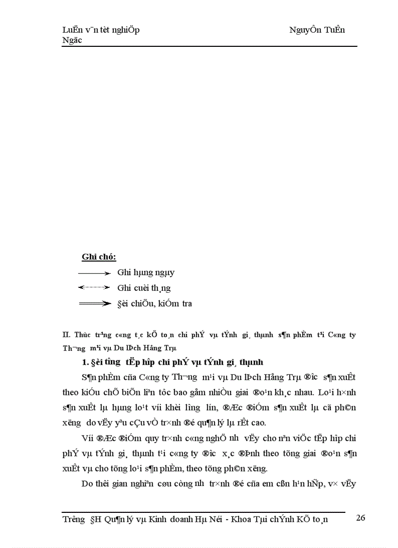 image for page Kế toán tập hợp chi phí sản xuất và tính giá thành sản phẩm tại Công ty Thương mại và Du lịch Hồng Trà 1