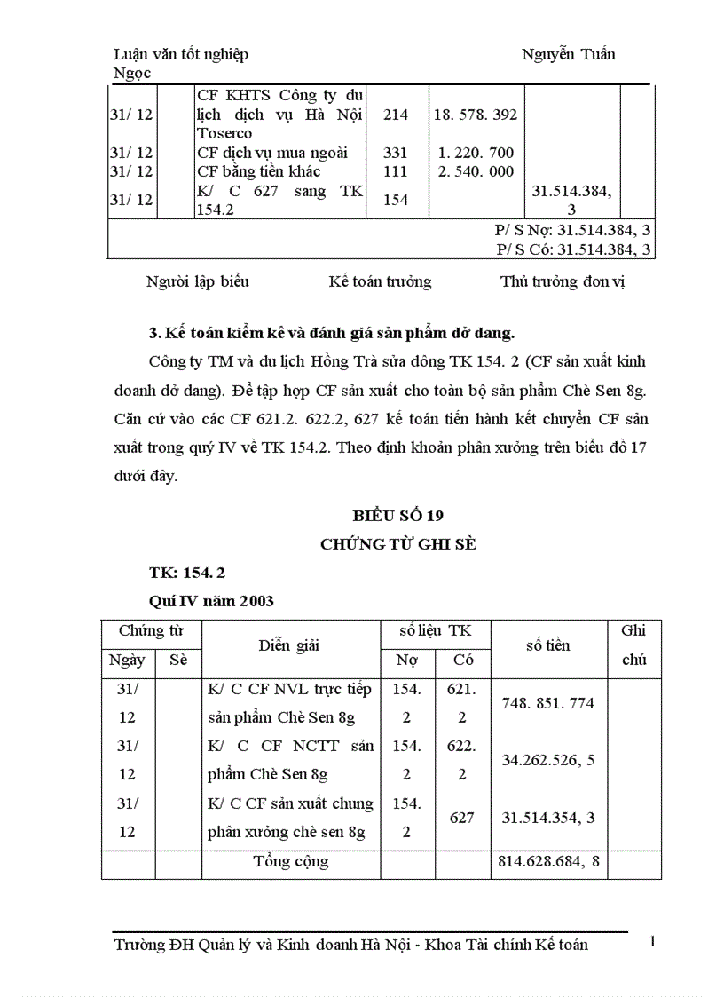 image for page Kế toán tập hợp chi phí sản xuất và tính giá thành sản phẩm tại Công ty Thương mại và Du lịch Hồng Trà 1