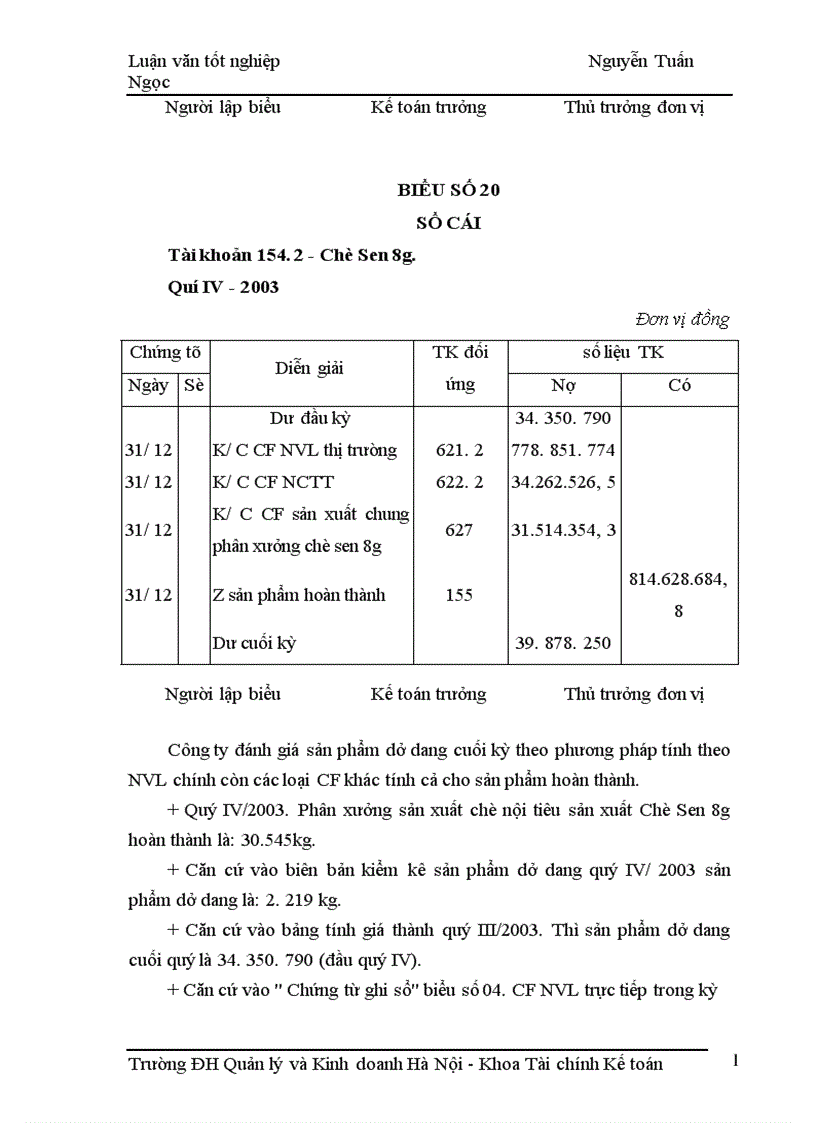 image for page Kế toán tập hợp chi phí sản xuất và tính giá thành sản phẩm tại Công ty Thương mại và Du lịch Hồng Trà 1