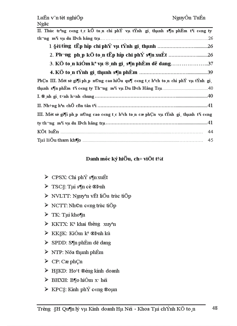 image for page Kế toán tập hợp chi phí sản xuất và tính giá thành sản phẩm tại Công ty Thương mại và Du lịch Hồng Trà 1