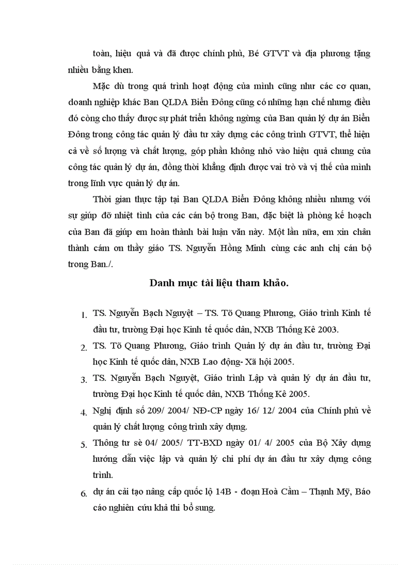 image for page Công tác quản lý dự án tại Ban QLDA Biển Đông 1