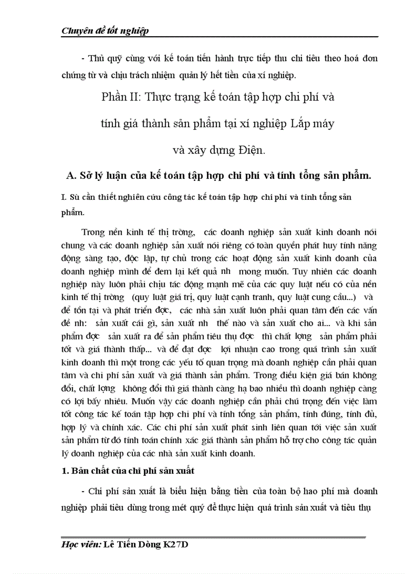 image for page Thực trạng kế toán tập hợp chi phí và tính giá thành sản phẩm của Xí nghiệp lắp máy và xây dựng điện