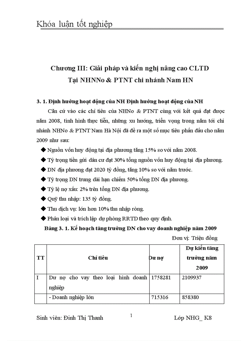 image for page Giải pháp nâng cao CLTD tại NHNo chi nhánh Nam Hà Nội