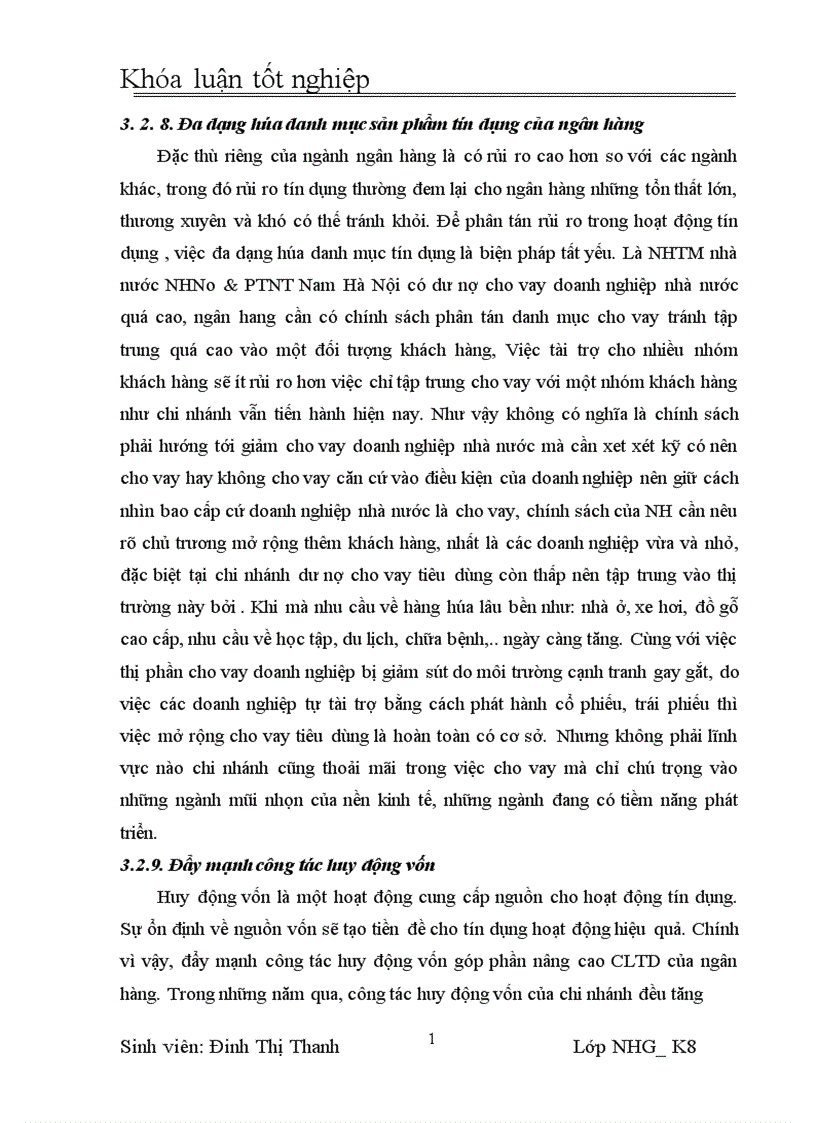 image for page Giải pháp nâng cao CLTD tại NHNo chi nhánh Nam Hà Nội