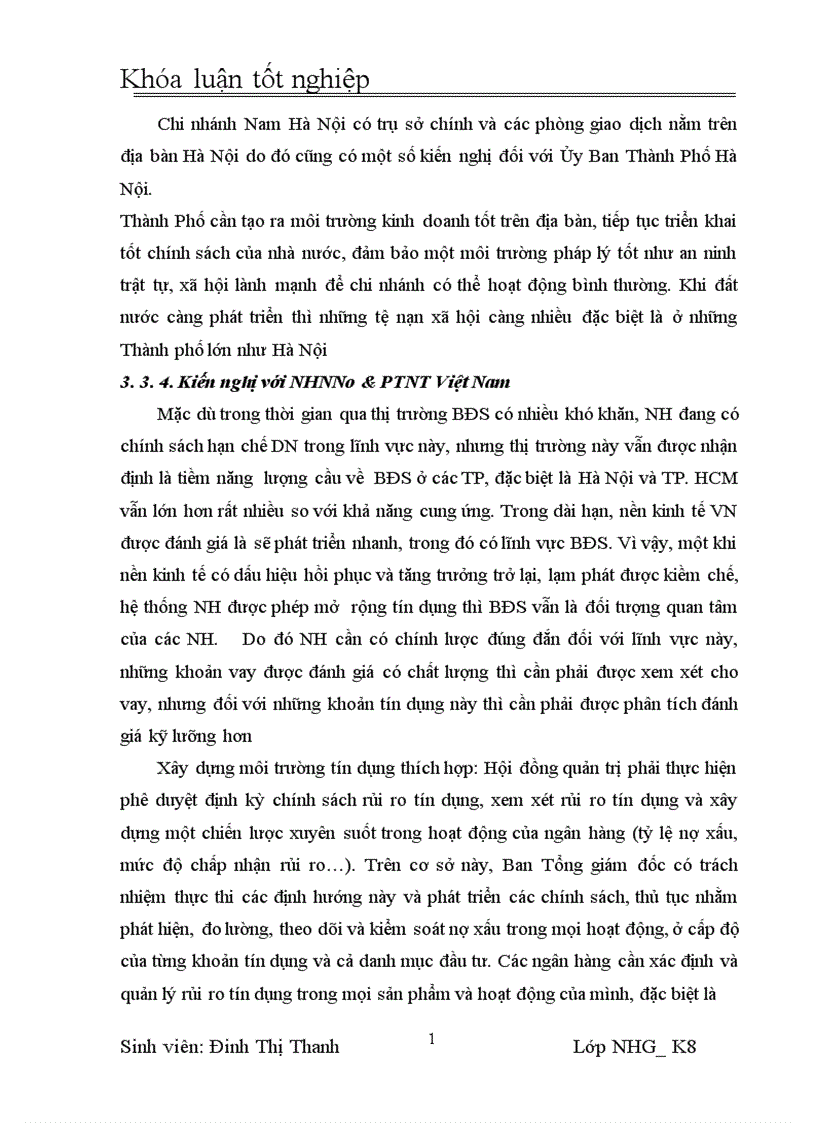 image for page Giải pháp nâng cao CLTD tại NHNo chi nhánh Nam Hà Nội