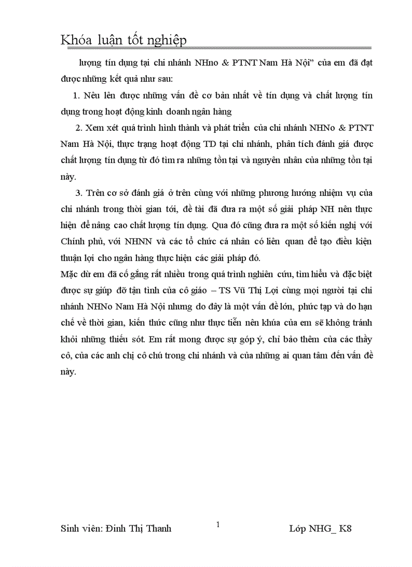 image for page Giải pháp nâng cao CLTD tại NHNo chi nhánh Nam Hà Nội