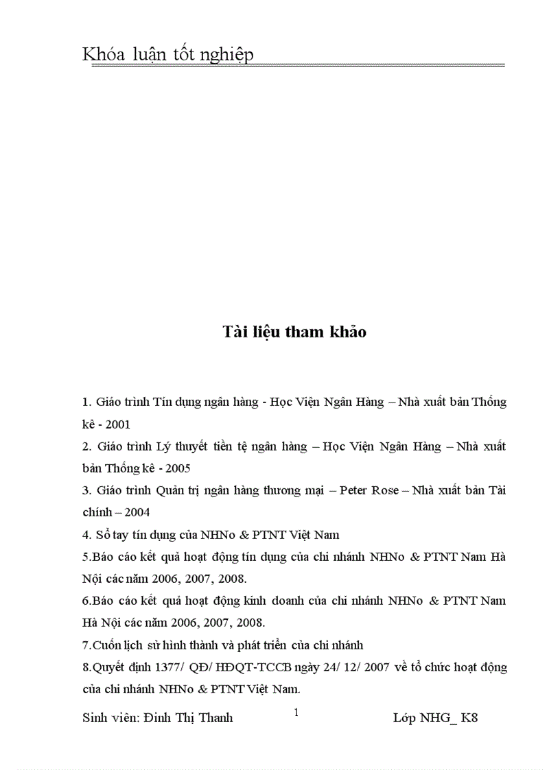 image for page Giải pháp nâng cao CLTD tại NHNo chi nhánh Nam Hà Nội