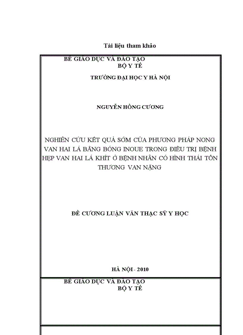 image for page Đánh giá kết quả sớm của kỹ thuật NVHL bằng bóng Inowe trong điều trị bệnh hẹp van hai lá khít ở bệnh nhân có tổn thương van nặng