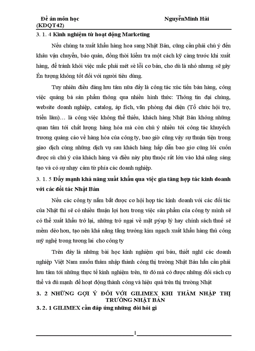 image for page Bài học kinh nghiệm và gợi ý đối với GILIMEX khi thâm nhập vào thị trường Nhật Bản