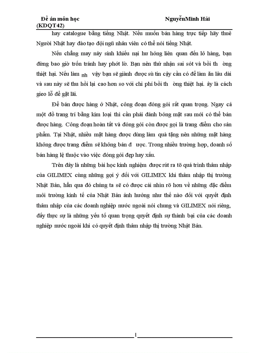 image for page Bài học kinh nghiệm và gợi ý đối với GILIMEX khi thâm nhập vào thị trường Nhật Bản