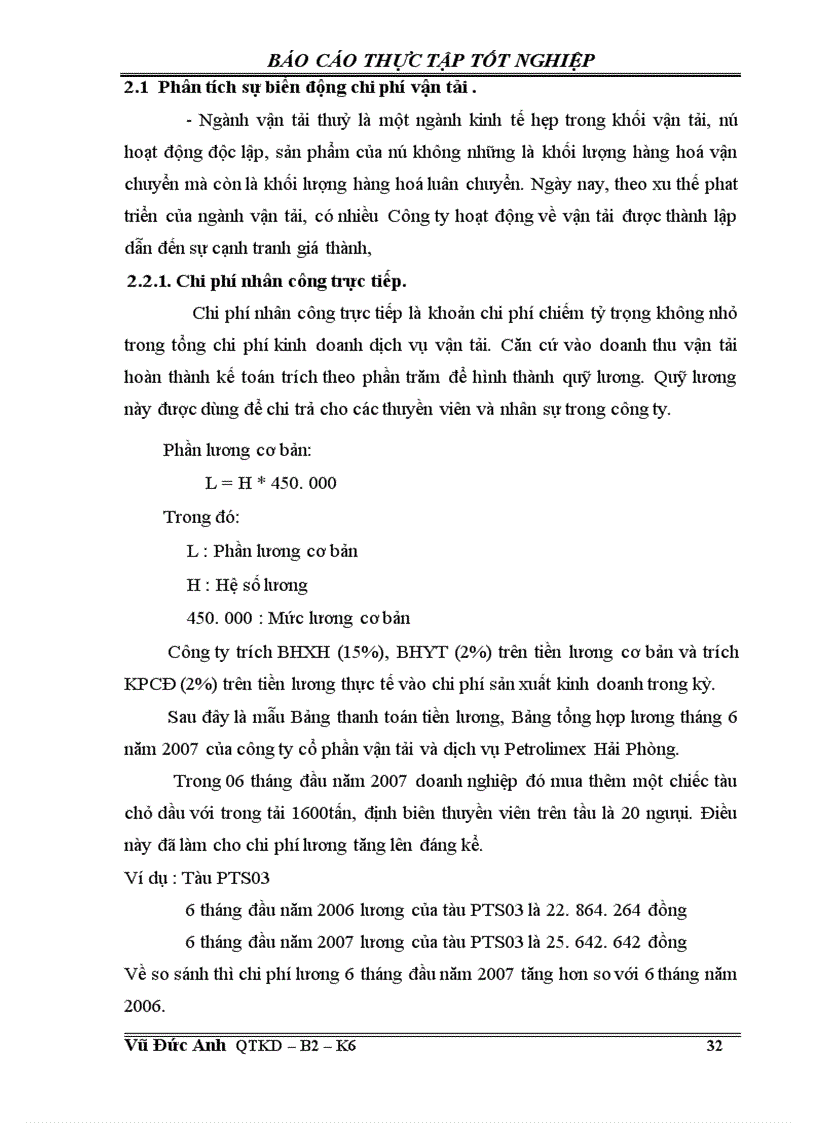 image for page Một số biện pháp giảm chi phí vận tải thuỷ tại công ty cổ phần vận tải và dịch vụ Petrolimex Hải Phòng 1