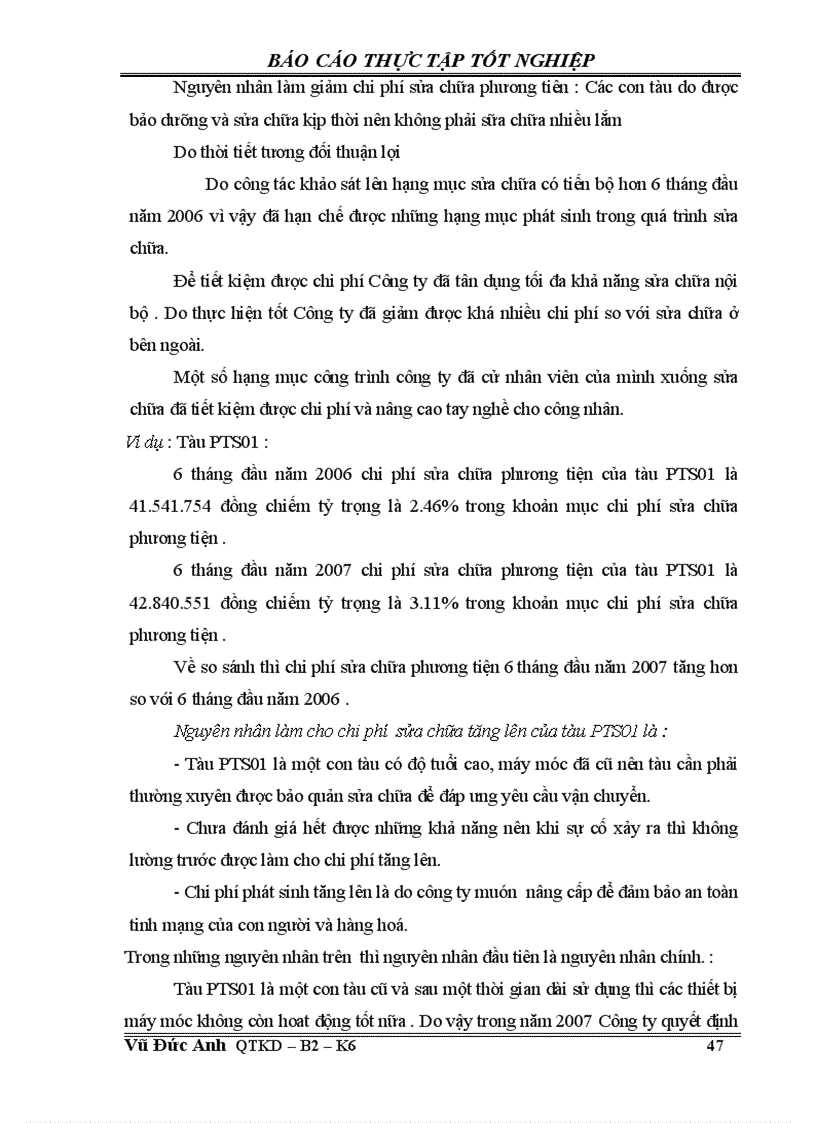 image for page Một số biện pháp giảm chi phí vận tải thuỷ tại công ty cổ phần vận tải và dịch vụ Petrolimex Hải Phòng 1