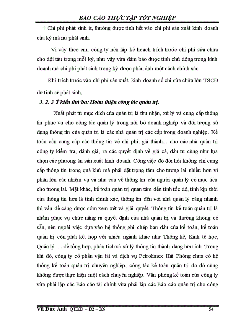 image for page Một số biện pháp giảm chi phí vận tải thuỷ tại công ty cổ phần vận tải và dịch vụ Petrolimex Hải Phòng 1
