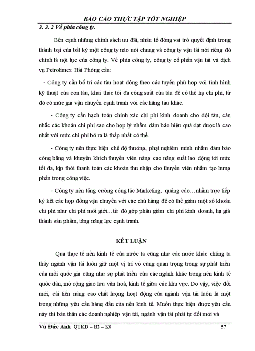 image for page Một số biện pháp giảm chi phí vận tải thuỷ tại công ty cổ phần vận tải và dịch vụ Petrolimex Hải Phòng 1