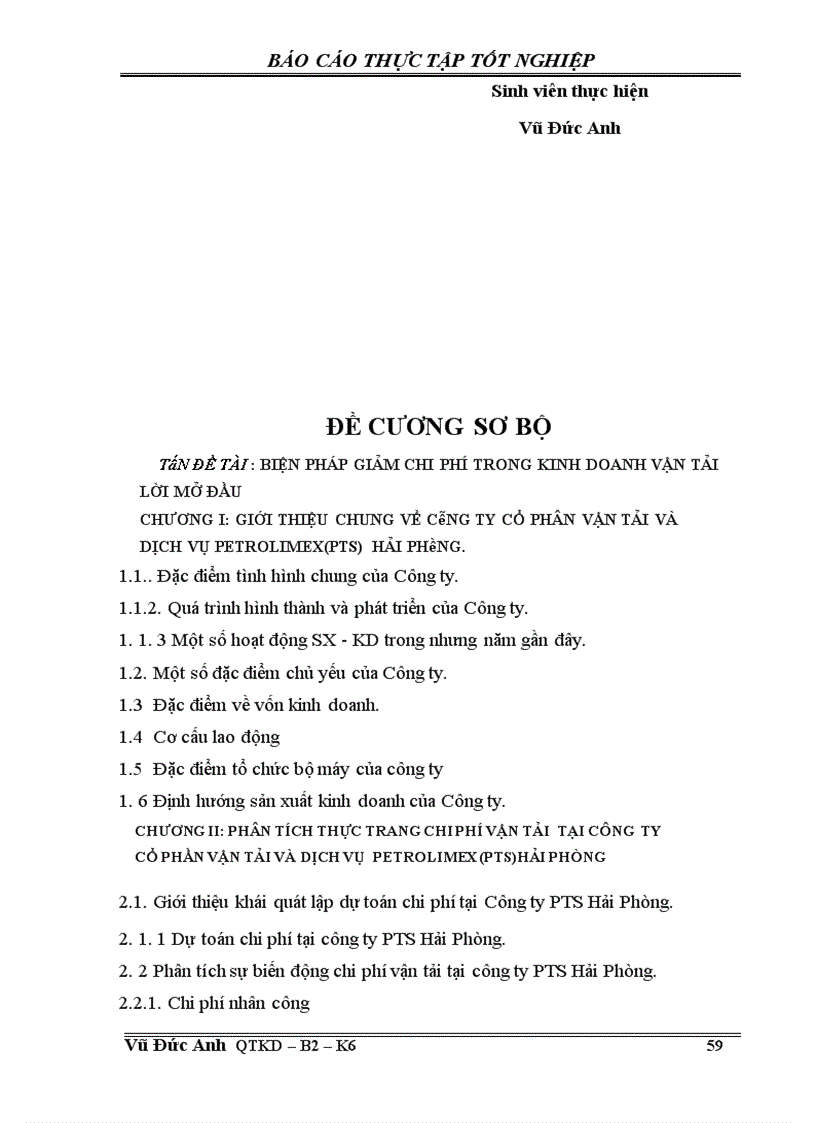 image for page Một số biện pháp giảm chi phí vận tải thuỷ tại công ty cổ phần vận tải và dịch vụ Petrolimex Hải Phòng 1
