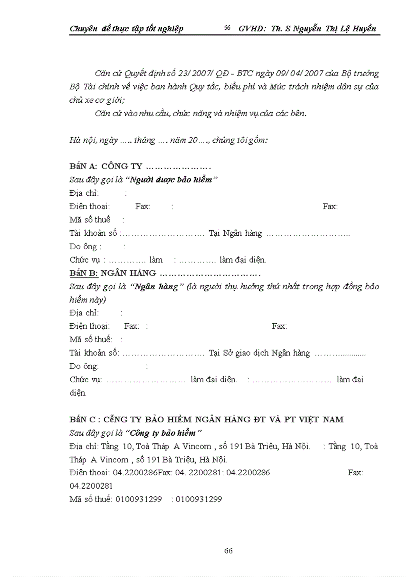 image for page Thực trạng triển khai bảo hiểm vật chất xe tại công ty Bảo hiểm Đầu tư và Phát triển Việt Nam giai đoạn 2006 2009 1
