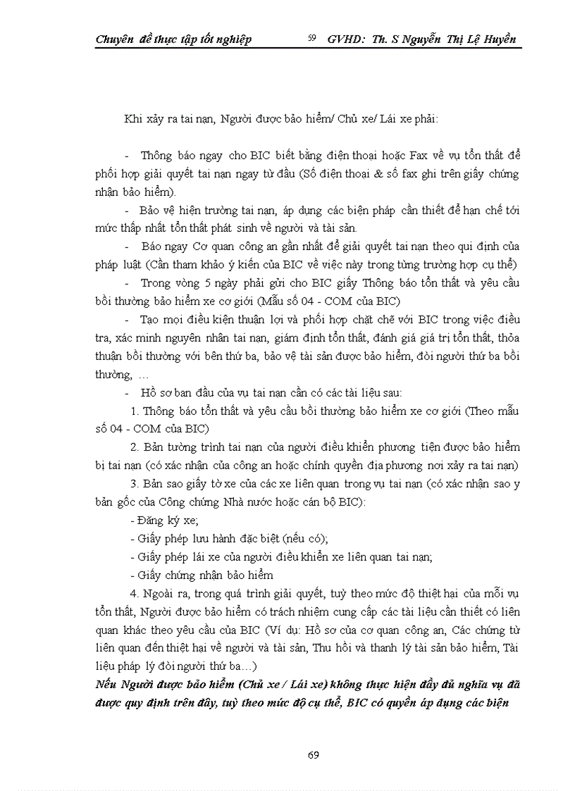 image for page Thực trạng triển khai bảo hiểm vật chất xe tại công ty Bảo hiểm Đầu tư và Phát triển Việt Nam giai đoạn 2006 2009 1