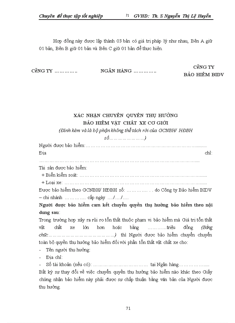 image for page Thực trạng triển khai bảo hiểm vật chất xe tại công ty Bảo hiểm Đầu tư và Phát triển Việt Nam giai đoạn 2006 2009 1