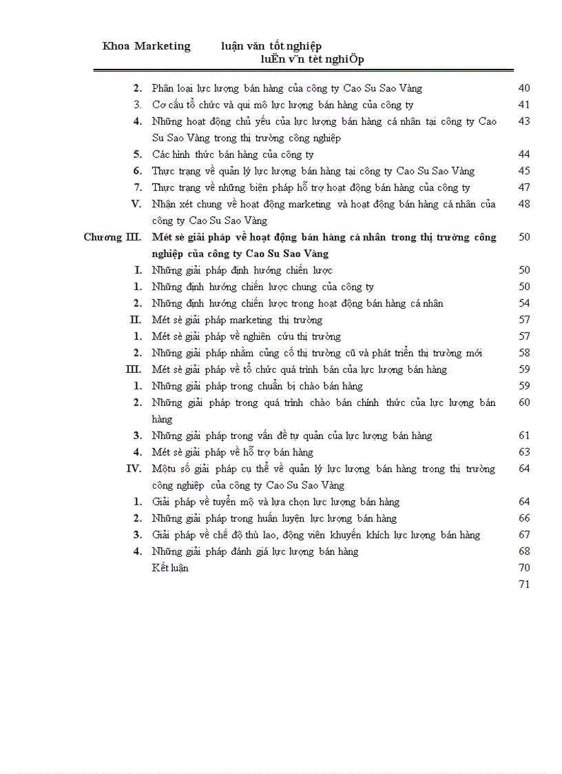 image for page Một số giải pháp marketing nhằm phát triển và hoàn thiện hoạt động bán hàng cá nhân trong thị trường công nghiệp của công ty Cao Su Sao Vàng 1