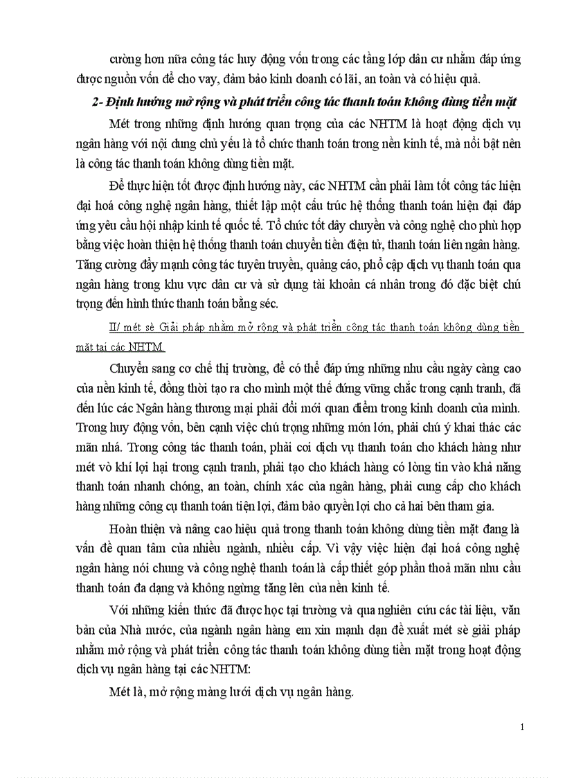 image for page Thực trạng và giải pháp mở rộng và phát triển thanh toán không dùng tiền mặt tại các NHTM 1