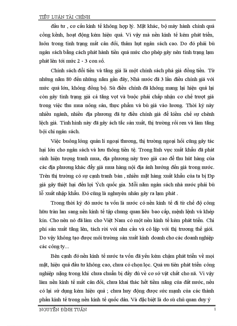 image for page Hậu quả của lạm phát phi mã và siêu lạm phát ở nước ta trong nền kinh tế thị trường