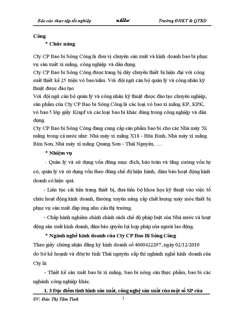image for page Thực trạng về công tác kế toán tại Cty CP Bao Bì Sông Công