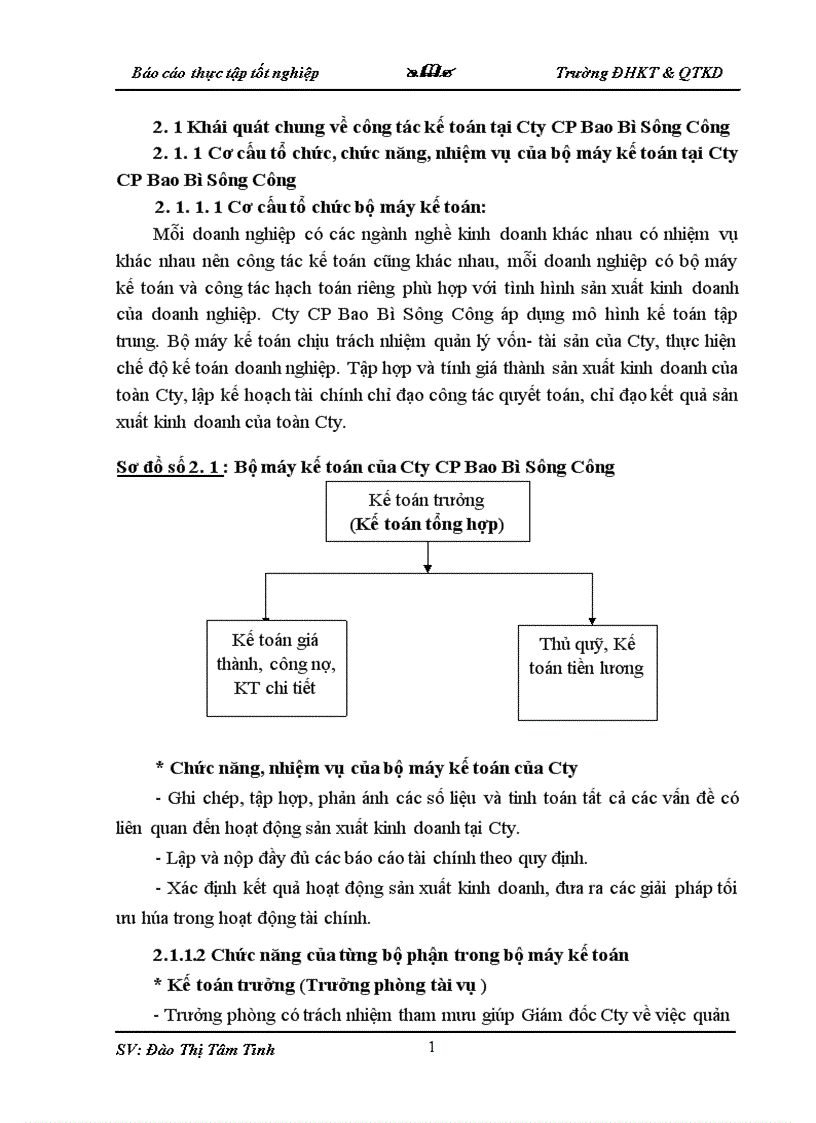 image for page Thực trạng về công tác kế toán tại Cty CP Bao Bì Sông Công