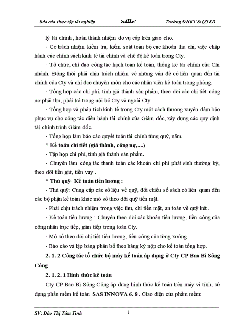 image for page Thực trạng về công tác kế toán tại Cty CP Bao Bì Sông Công