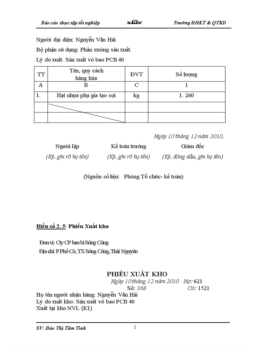 image for page Thực trạng về công tác kế toán tại Cty CP Bao Bì Sông Công