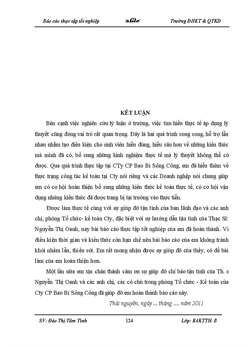 image for page Thực trạng về công tác kế toán tại Cty CP Bao Bì Sông Công