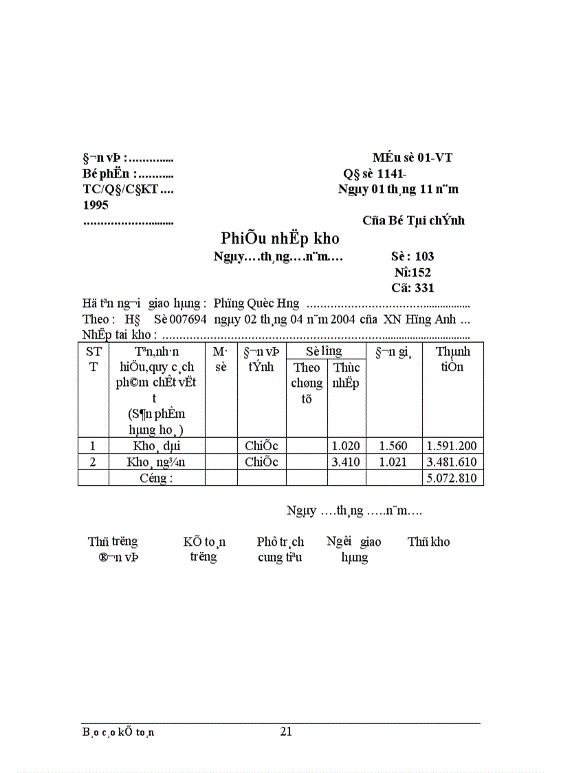 image for page Thực trạng công tác hạch toán kế toán tổng hợp tại Xí nghiệp dệt may xuất nhập khẩu và dịch vụ tổng hợp 1