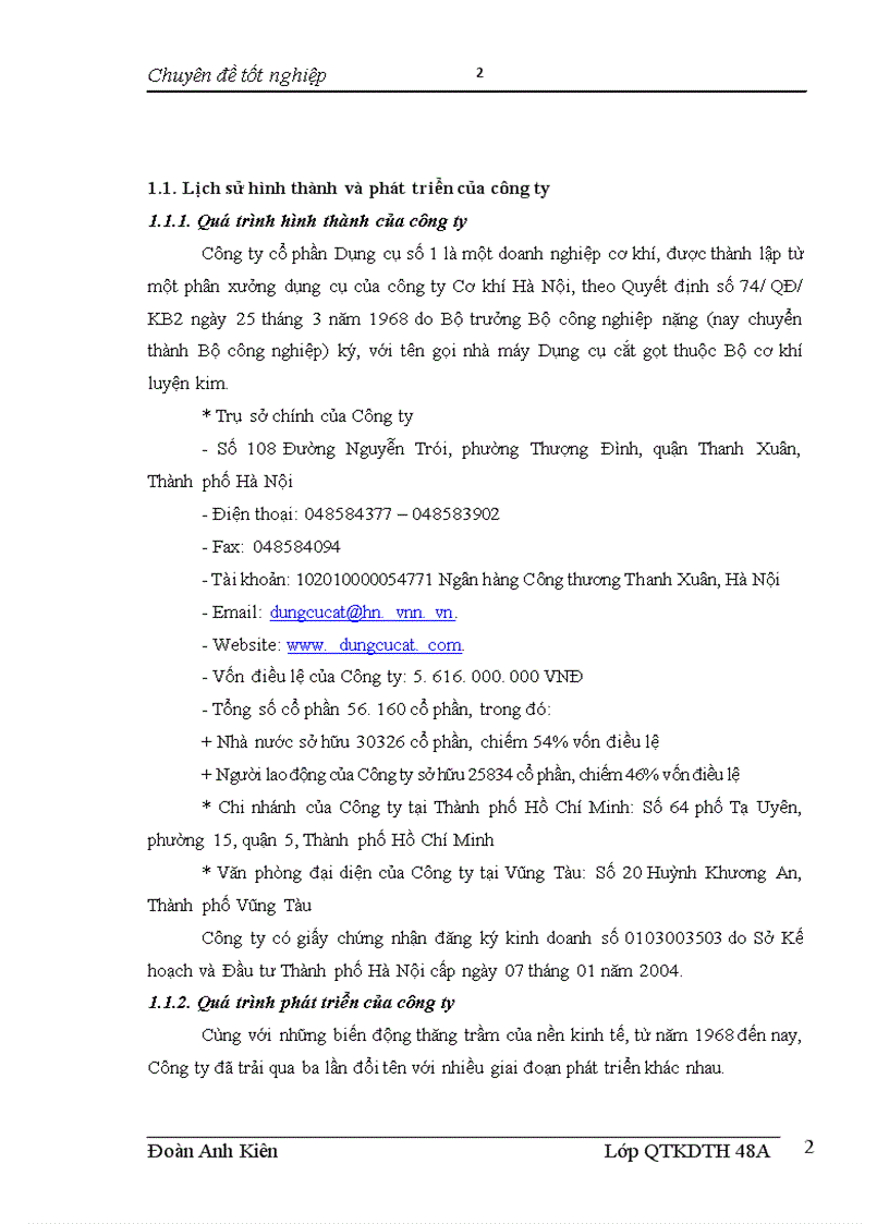 image for page Mở rộng thị trường tiêu thụ dụng cụ cắt gọt của Công ty cổ phần dụng cụ số 1