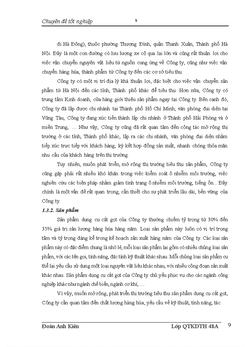 image for page Mở rộng thị trường tiêu thụ dụng cụ cắt gọt của Công ty cổ phần dụng cụ số 1