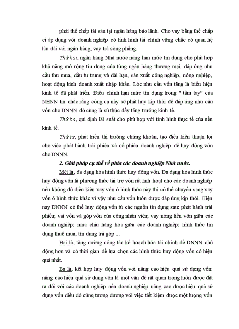 image for page Những hoạt động huy động vốn và các giải pháp huy động vốn cho các doanh nghiệp Nhà nước ở nước ta hiện nay 1