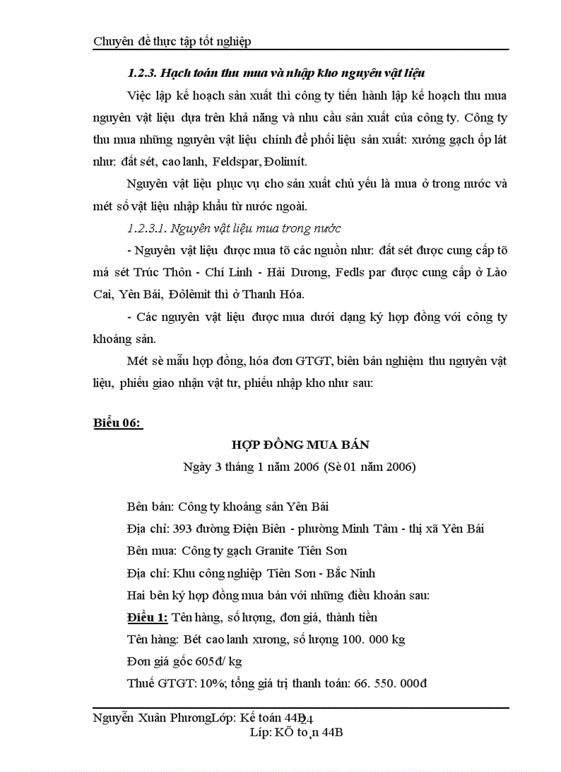 image for page Hoàn thiện hạch toán nguyên vật liệu tại công ty Granite Tiên Sơn Viglacera 1