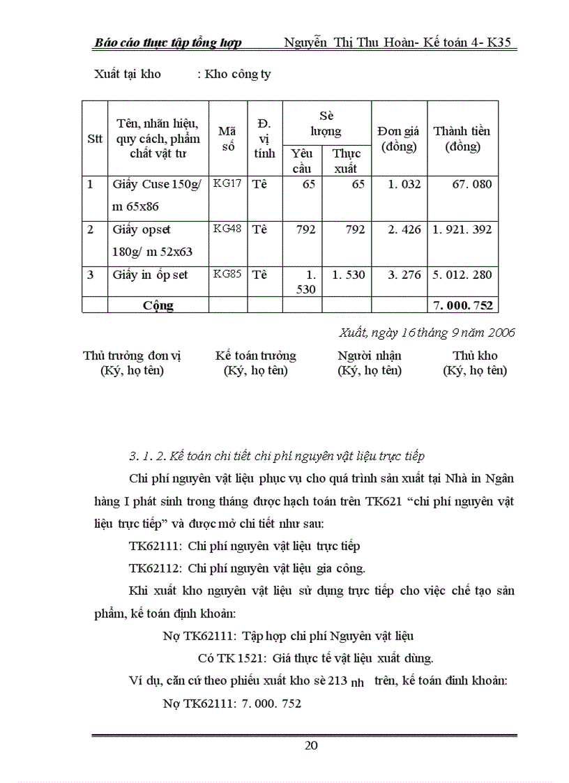 image for page Một số kiến nghị nhằm hoàn thiện kế toán chi phí sản xuất và tính giá thành sản phẩm tại nhà in Ngân hàng I 1