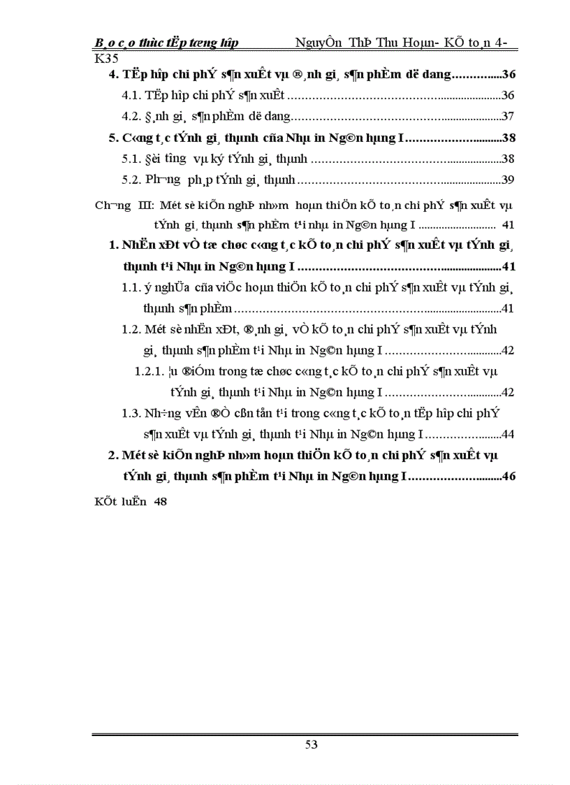 image for page Một số kiến nghị nhằm hoàn thiện kế toán chi phí sản xuất và tính giá thành sản phẩm tại nhà in Ngân hàng I 1