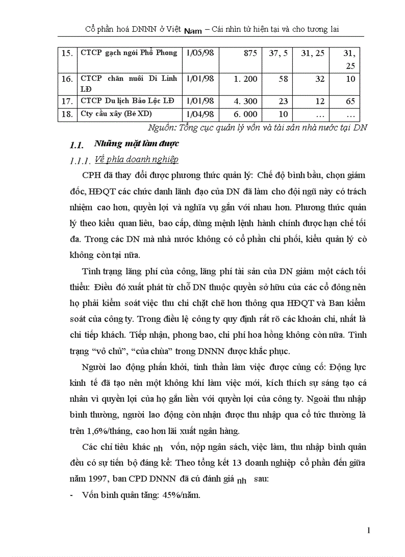 image for page Cổ phần hoá DNNN ở Việt Nam Cái nhìn từ hiện tại và cho tương lai