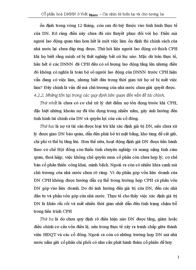image for page Cổ phần hoá DNNN ở Việt Nam Cái nhìn từ hiện tại và cho tương lai