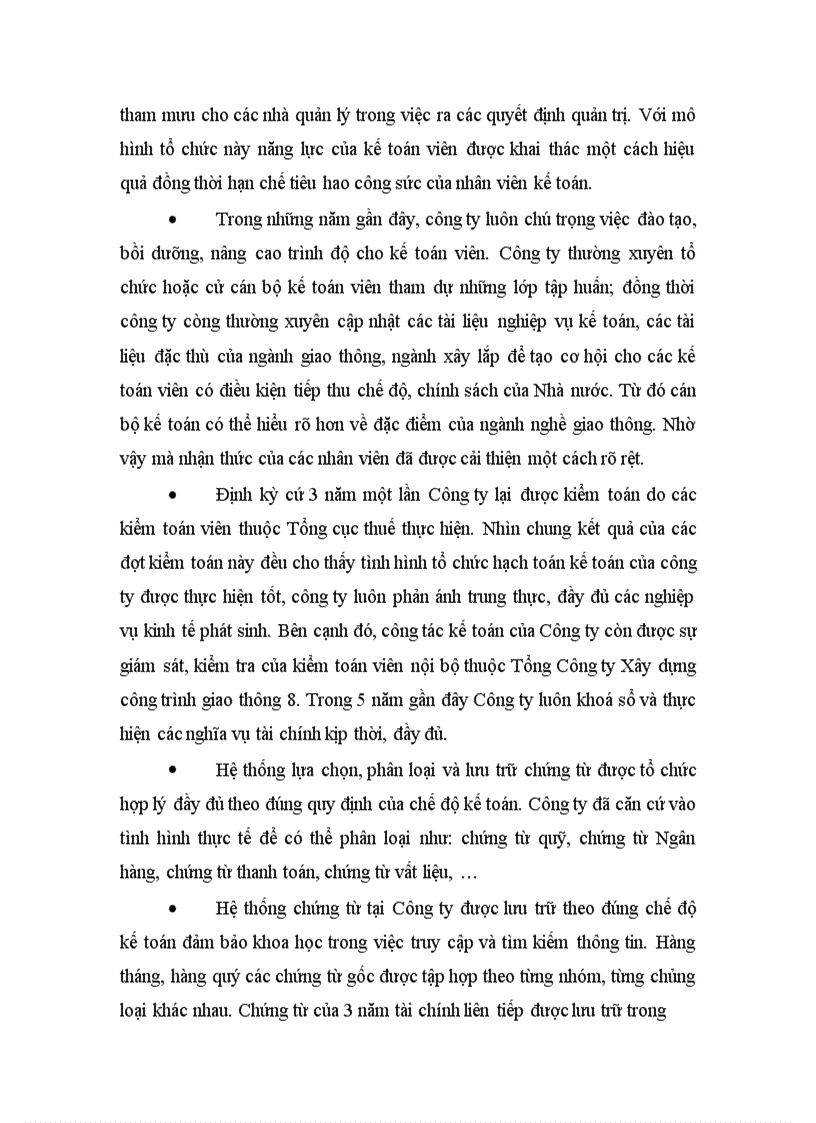 image for page Thực trạng công tác kế toán tại Công ty XDCTGT