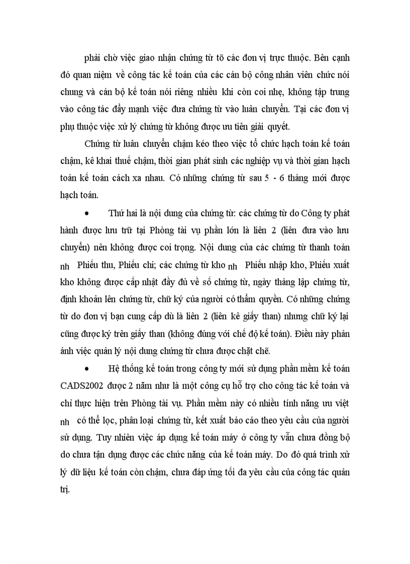 image for page Thực trạng công tác kế toán tại Công ty XDCTGT