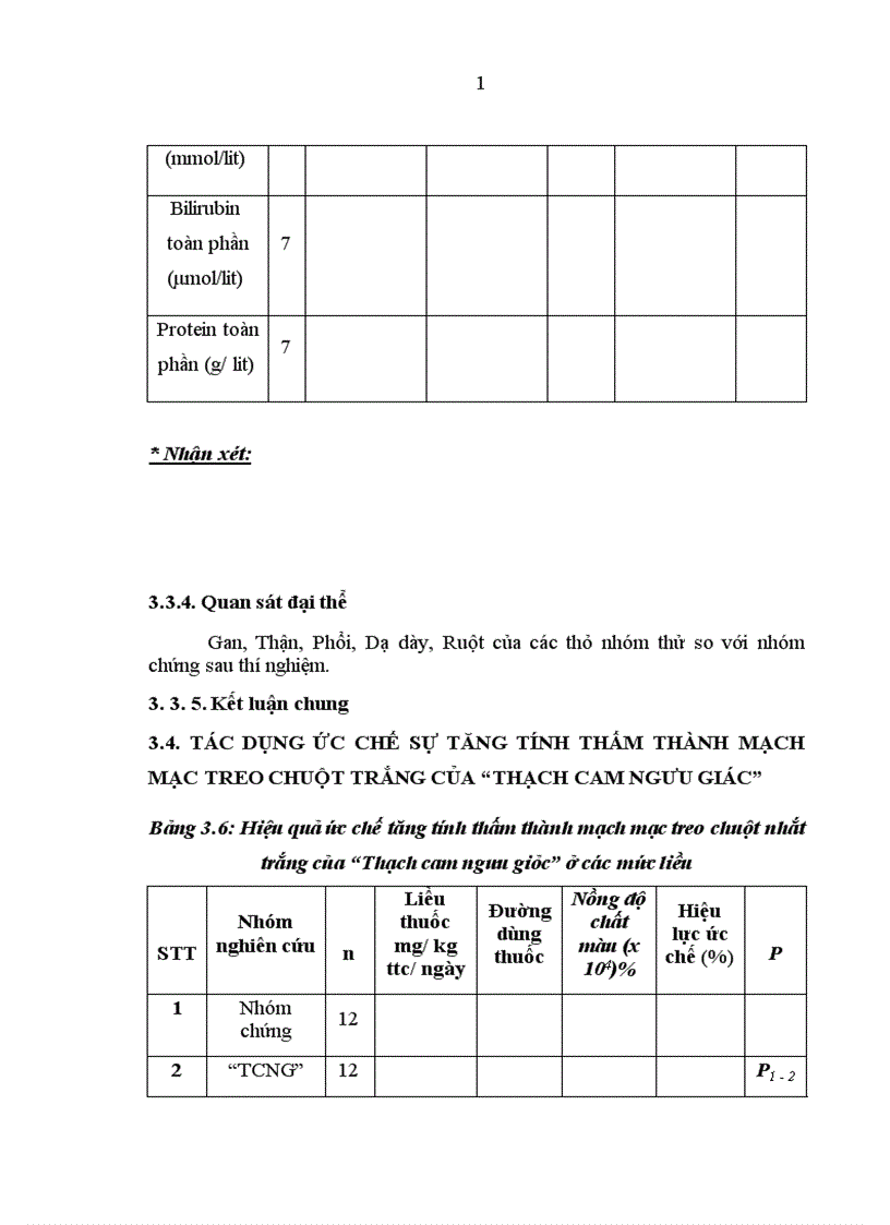 image for page Nghiên cứu độc tính cấp và độc tính bán trường diễn của viên nang Thạch cam ngưu giác