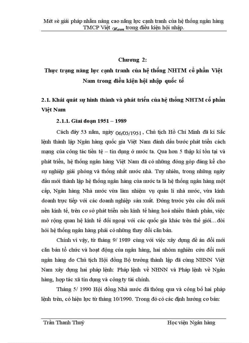 image for page Một số giải pháp nhằm nâng cao năng lực cạnh tranh của hệ thống ngân hàng TMCP Việt Nam trong điều kiện hội nhập