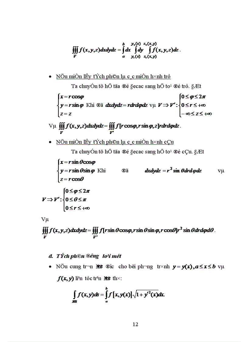 image for page ứng dụng tích phân vào tính diện tích và thể tích